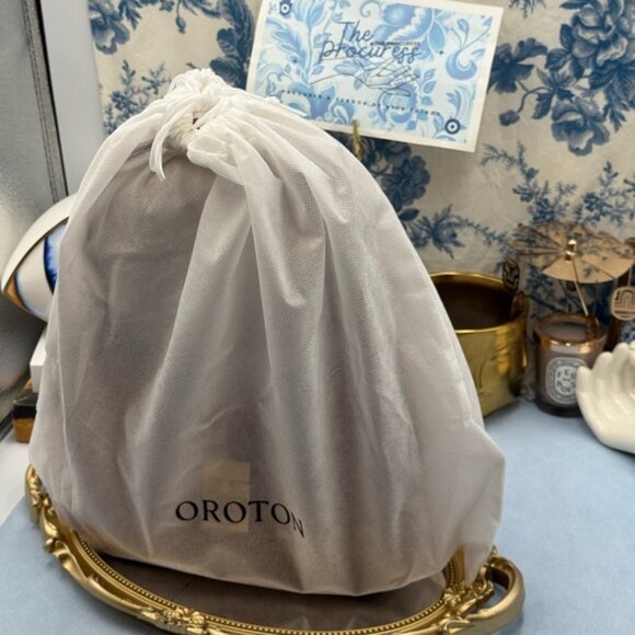 🆕 OROTON 🧿 NWOT Yvonne Baguette Shoulder Bag, Tan - Picture 14 of 14